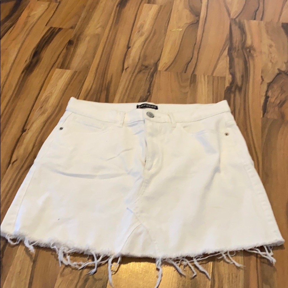 Express White Skirt